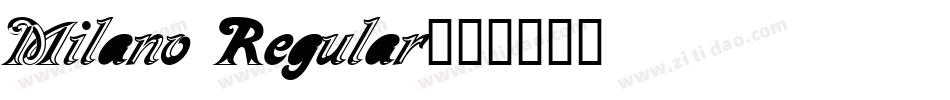 Milano Regular字体转换